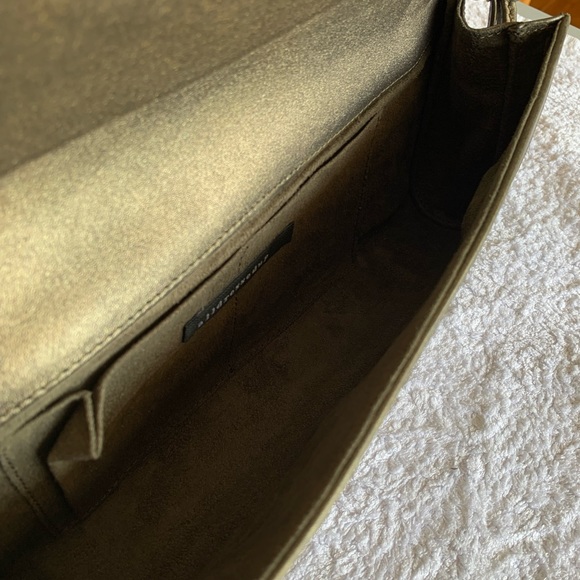 Statement boho leather and snakeskin clutch - Picture 12 of 15